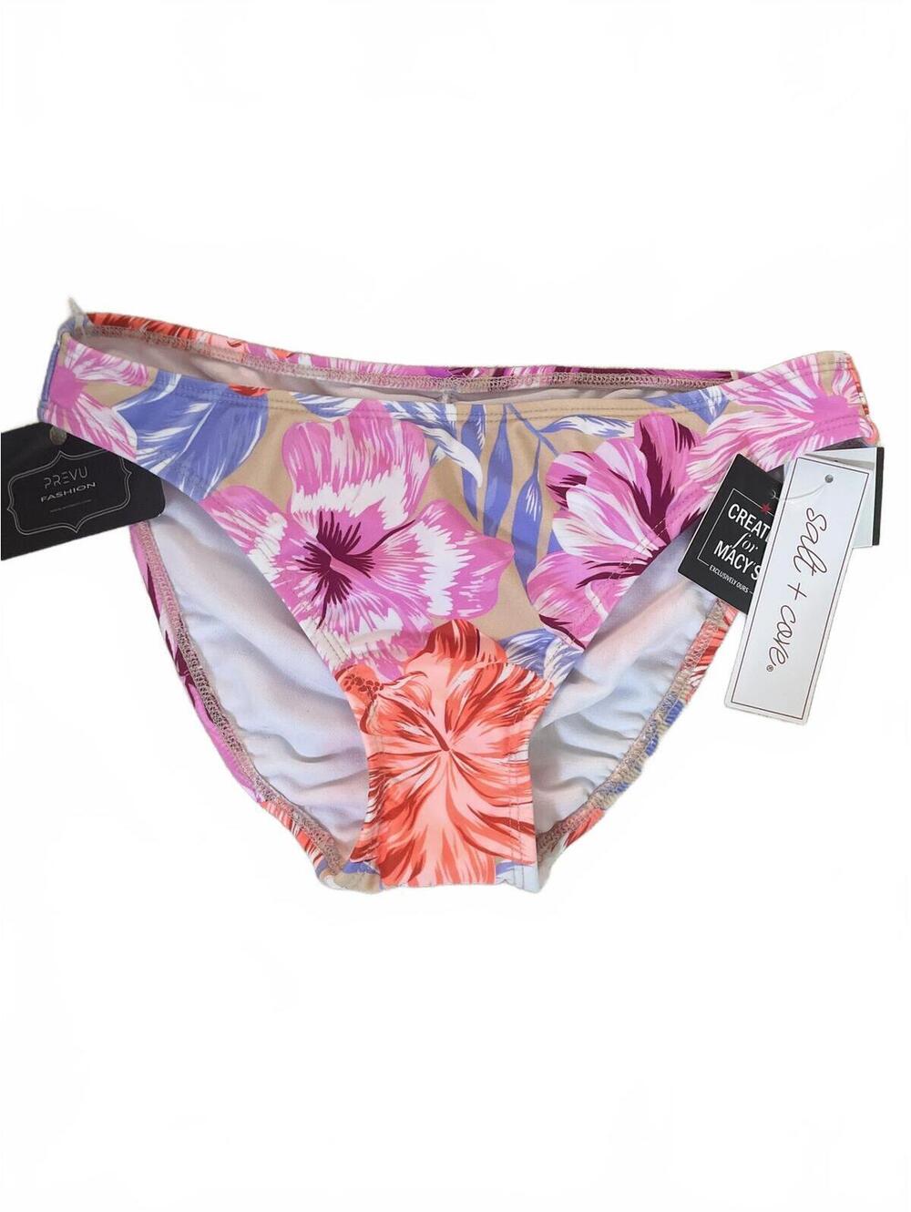 Salt + Cove Women's Floral Bikini Bottom Size Small Summer